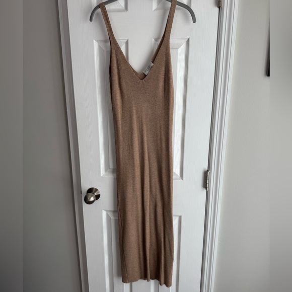 Taupe Maternity Sweater Dress - Picture 1 of 2